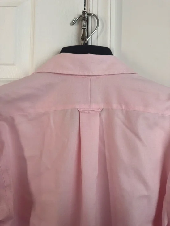 Eagle Shirtmakers Pink Dress Shirt 15.5 32/33 Non-Iron 100% Cotton Mens Medium - Picture 7 of 9